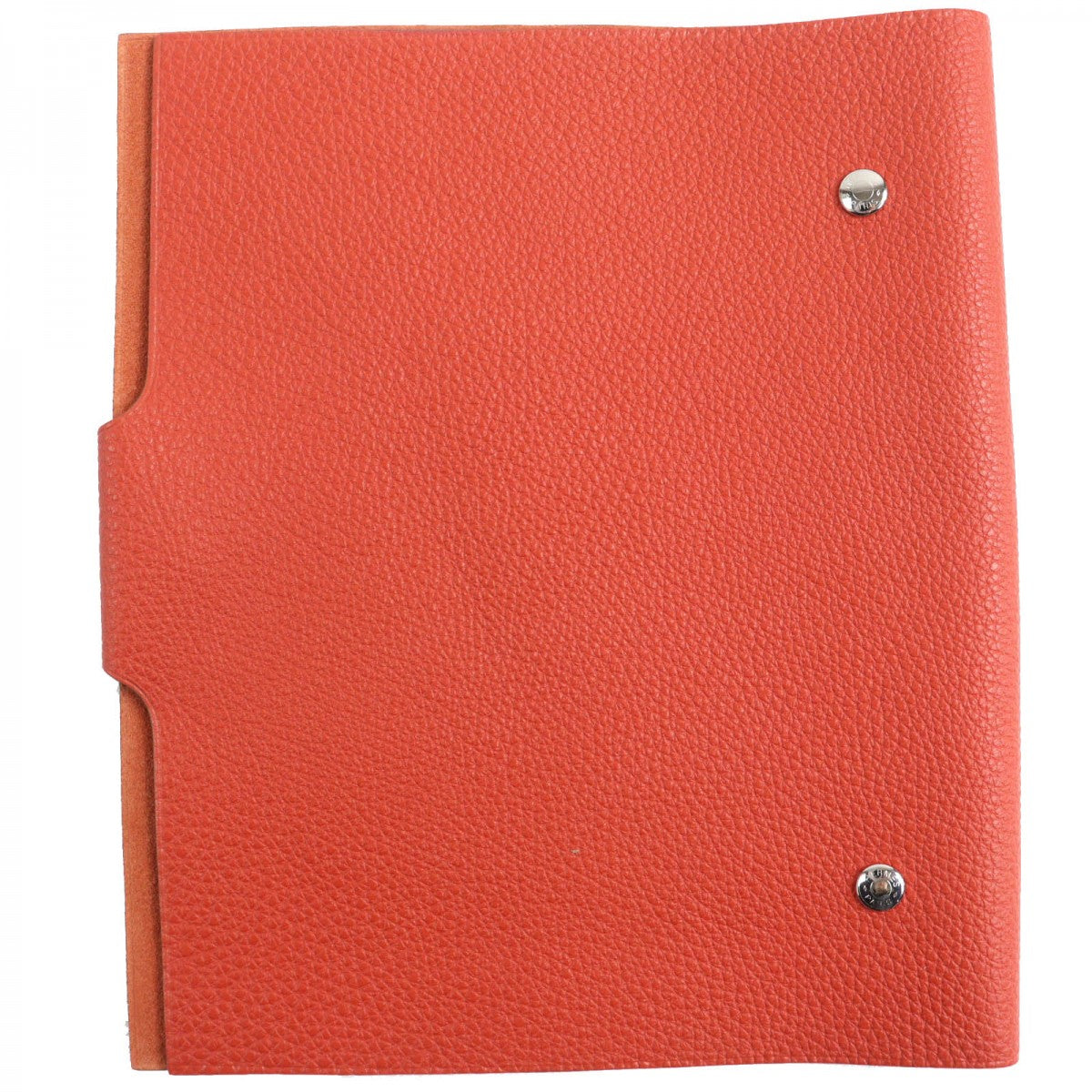 HERMES Notebook cover Togo Orange Yuris Women