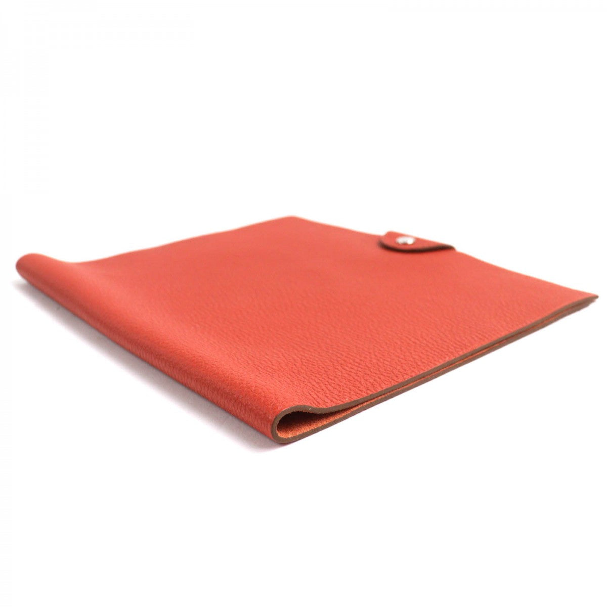 HERMES Notebook cover Togo Orange Yuris Women