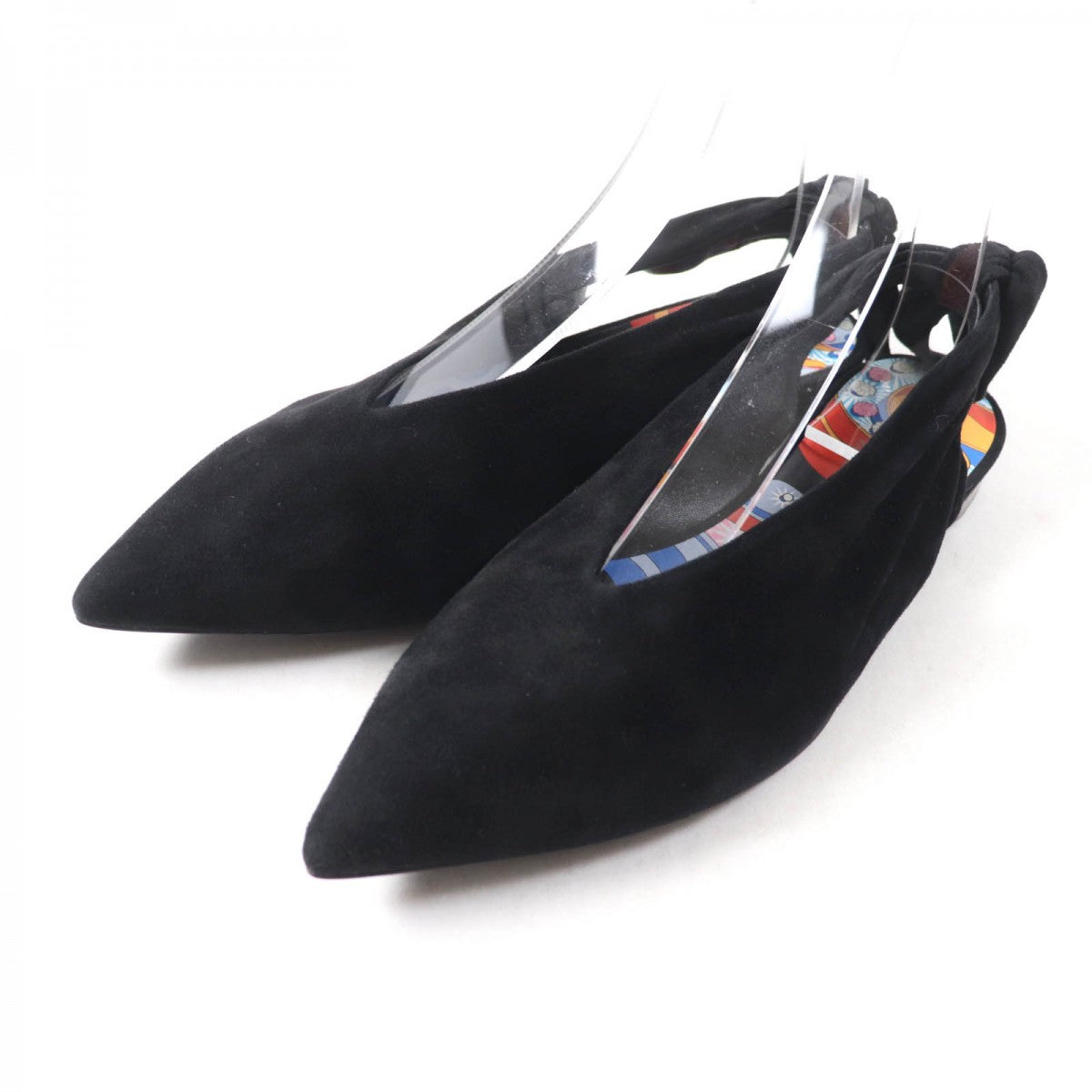 HERMES pumps Main: Suede leather black Eva Women 37