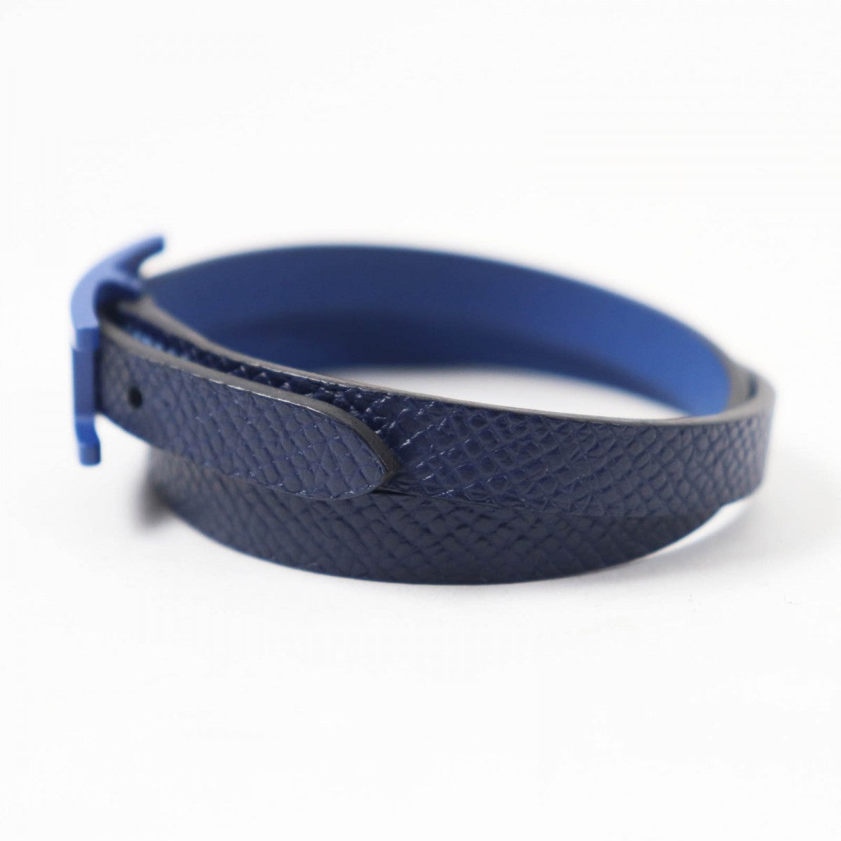 HERMES bracelet Main: Leather Navy Beapi de Bourtour Women