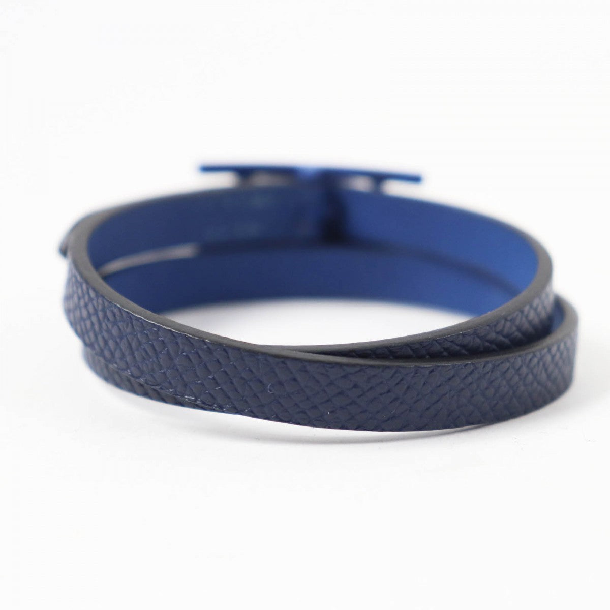 HERMES bracelet Main: Leather Navy Beapi de Bourtour Women