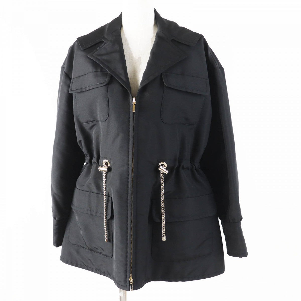 CHANEL Jacket 23B P75490 Main: 100% silk, Filling: 100% polyester, Lining: 100% silk black Women 34