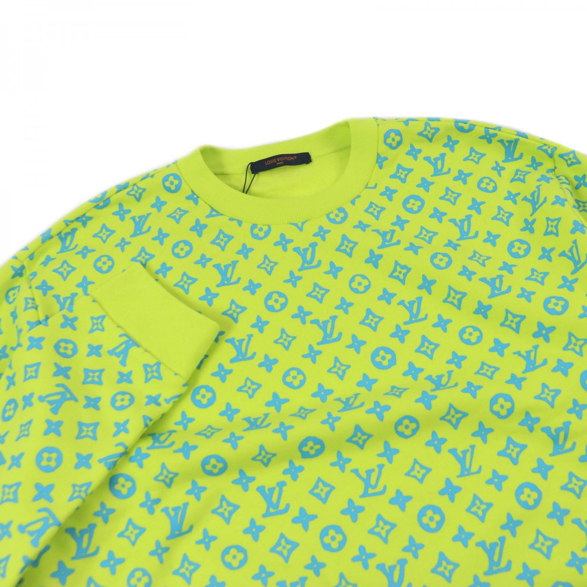 LOUIS VUITTON sweat Main: 100% cotton lime green mens L