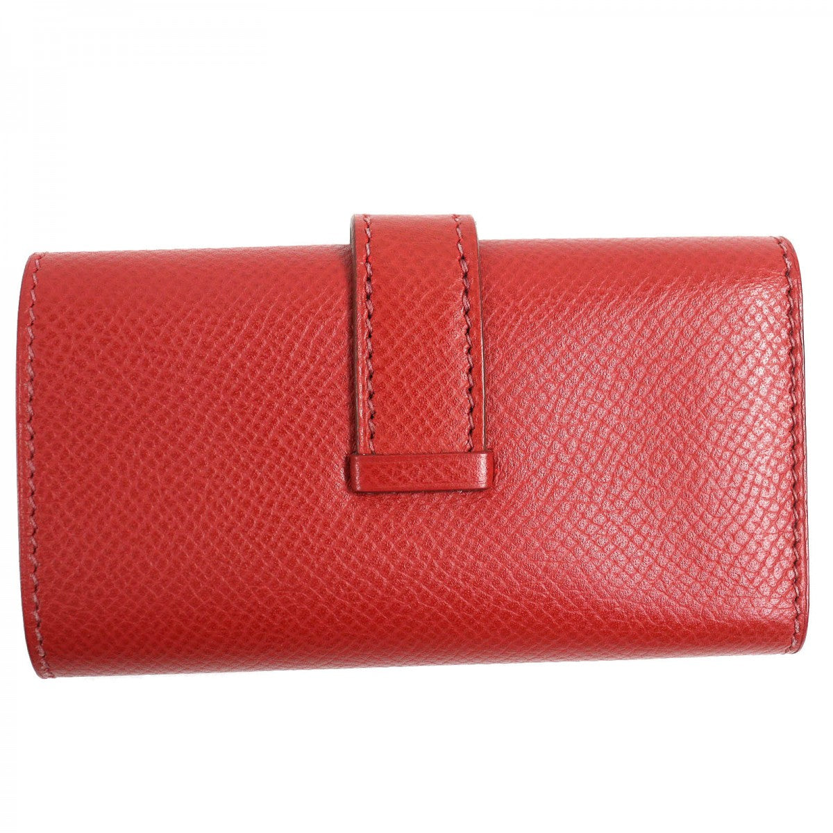 HERMES Key case Key holder  Epsom Red Bean Women