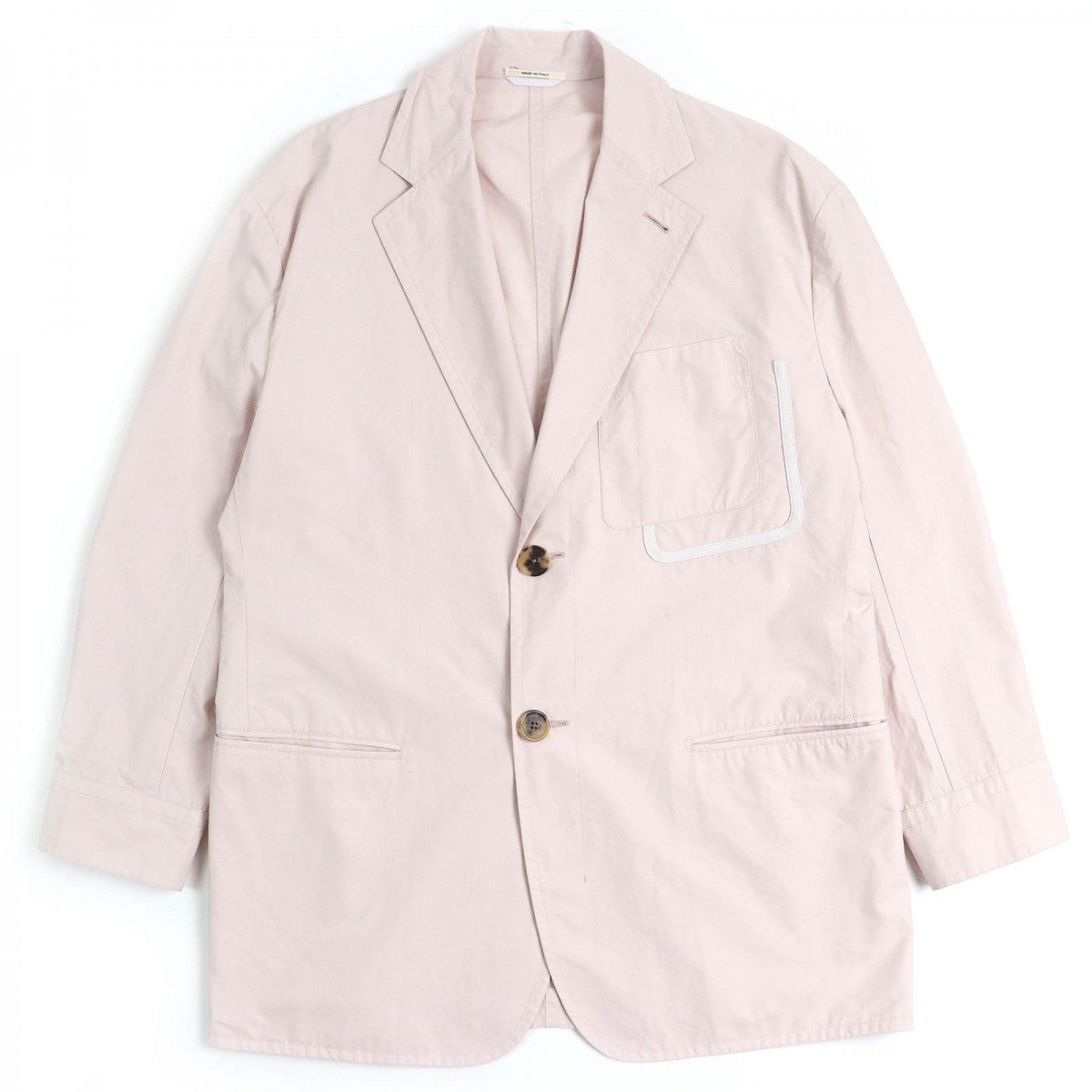 HERMES tailored jacket Main: 100% cotton Light pink mens 48