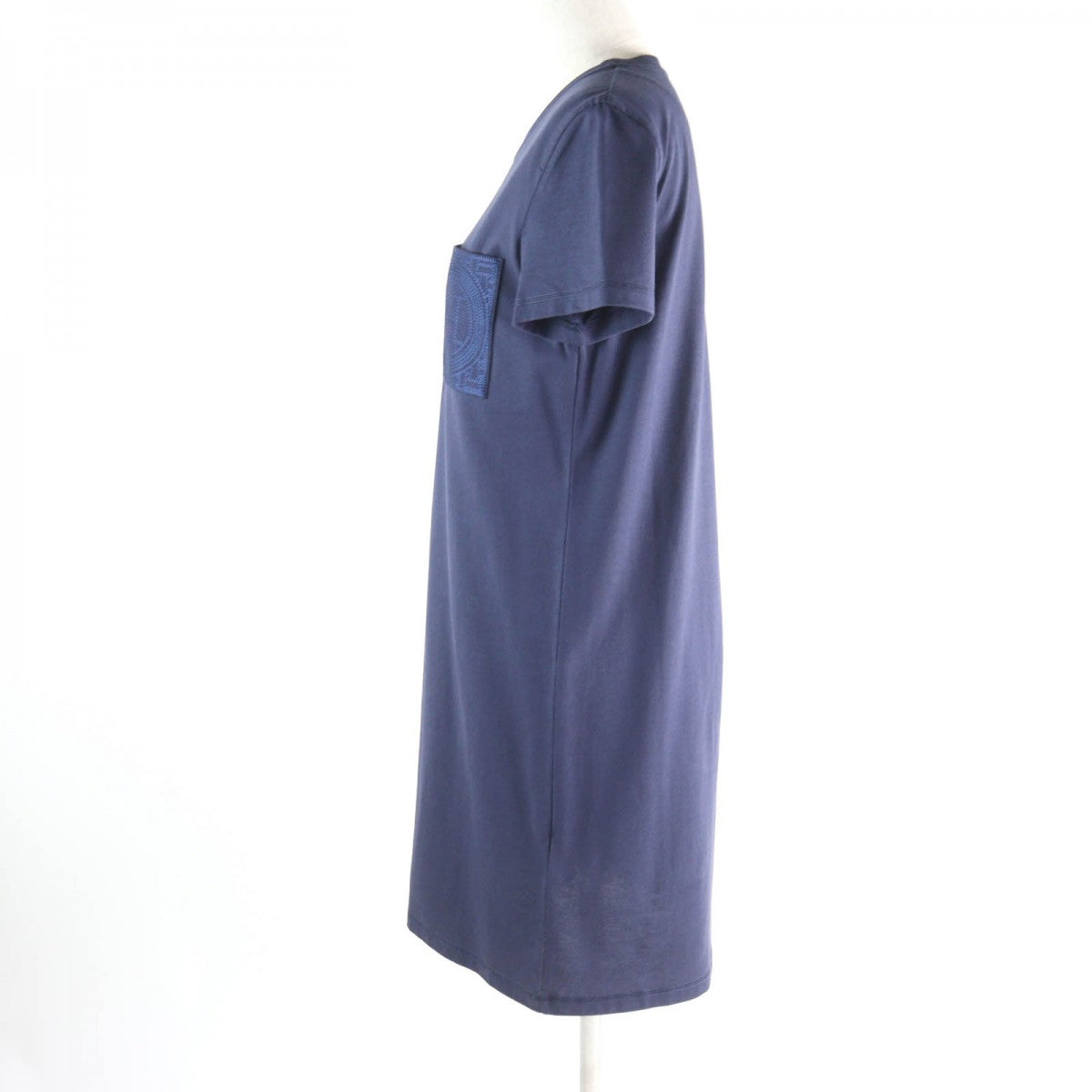 HERMES one piece 3E4509DL Main: 100% cotton, part: 100% polyester, part: 100% rayon Navy Women 36