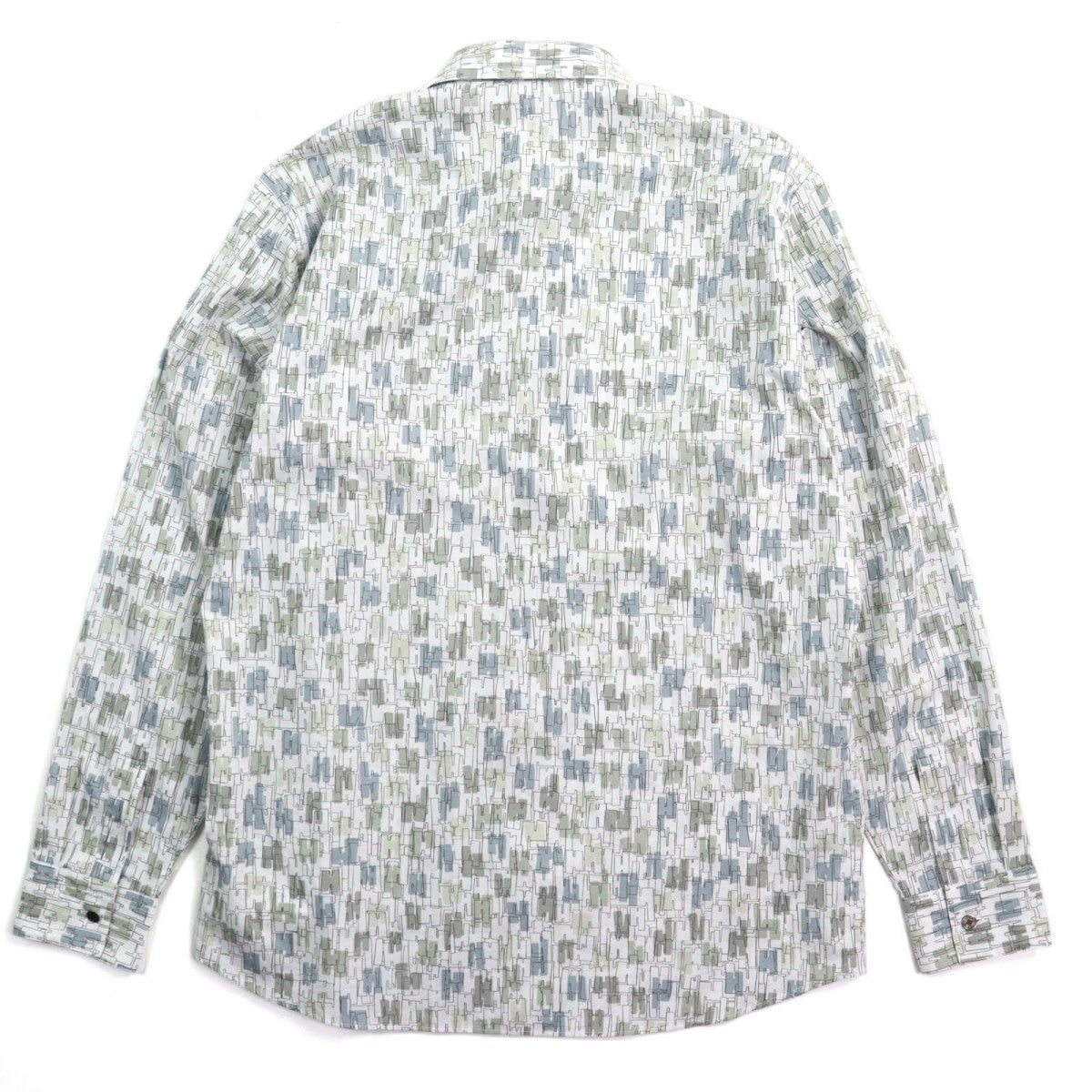 HERMES Long sleeve shirt 366500HD Main: 100% cotton Khaki type mens 41