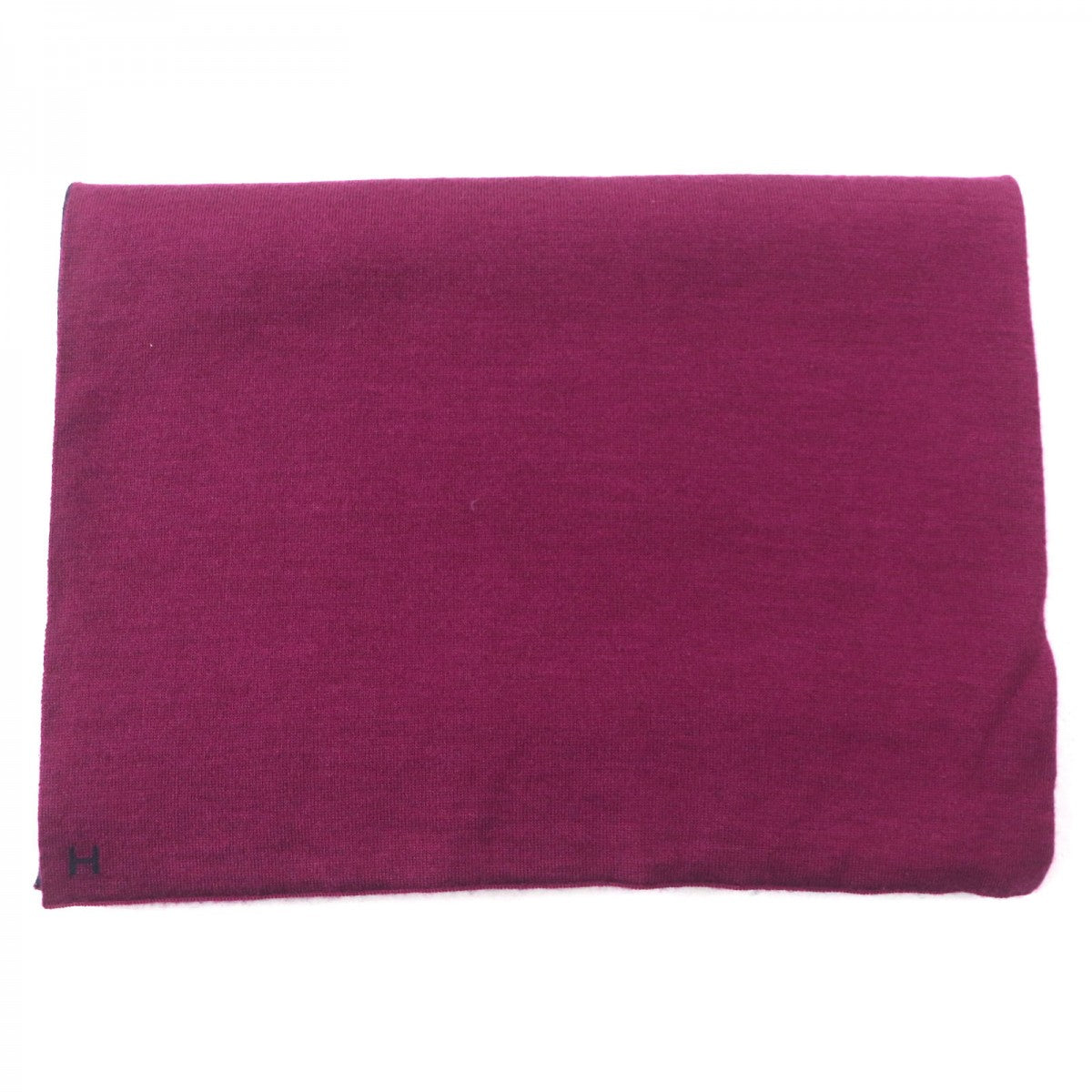 HERMES Scarf Main: 70% cashmere, Main: 30% silk Purple Dark Navy mens