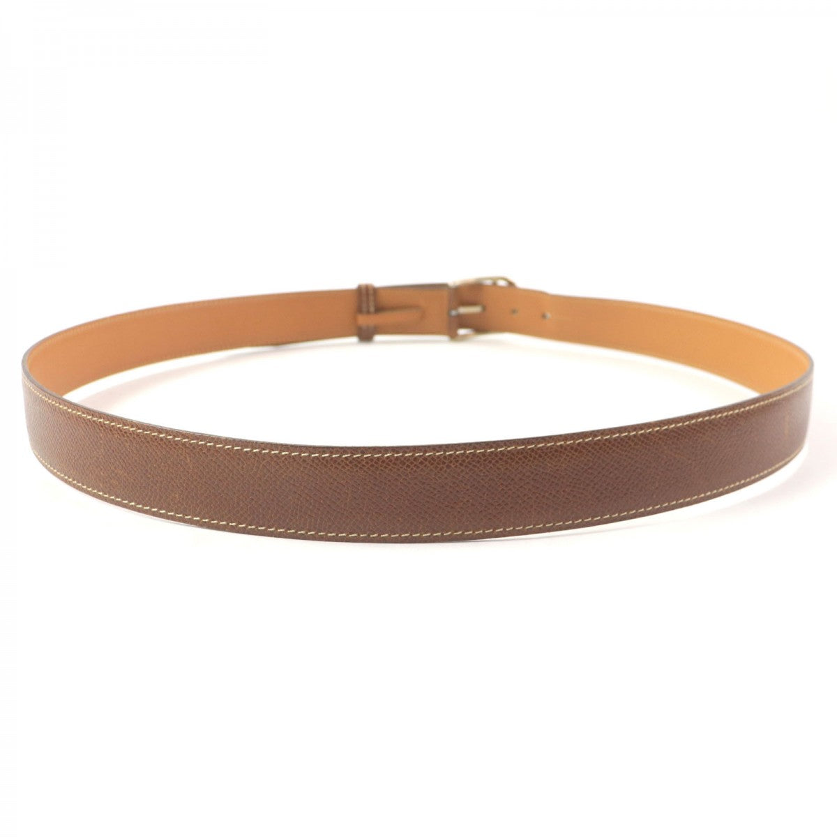 HERMES belt Main: Leather Dark brown mens