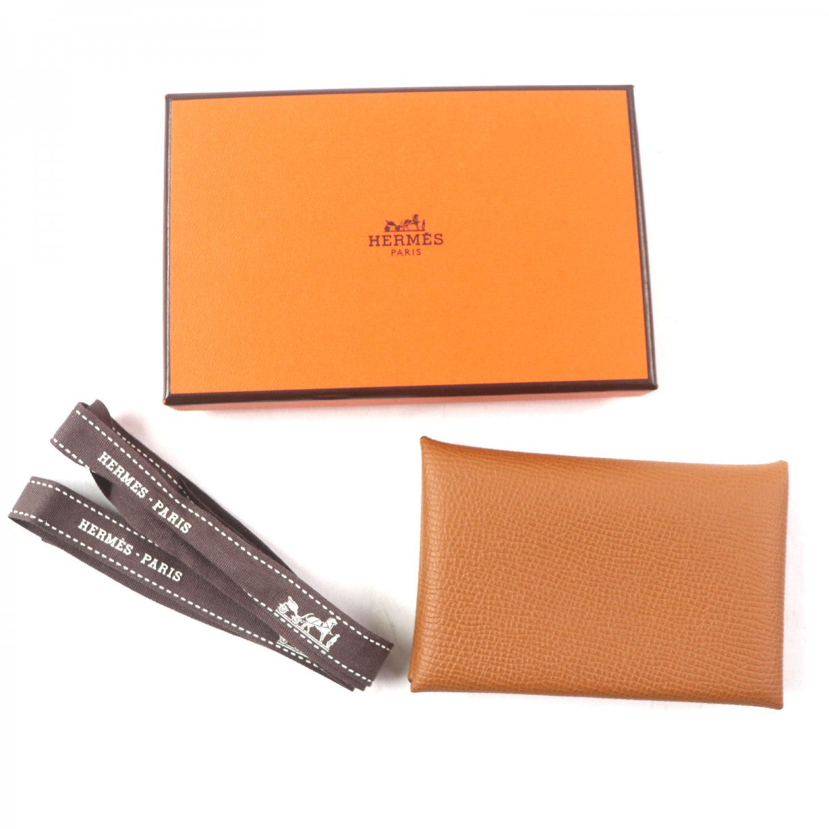 HERMES Coin case Main�FEpsom gold Calvi mens(Unisex)
