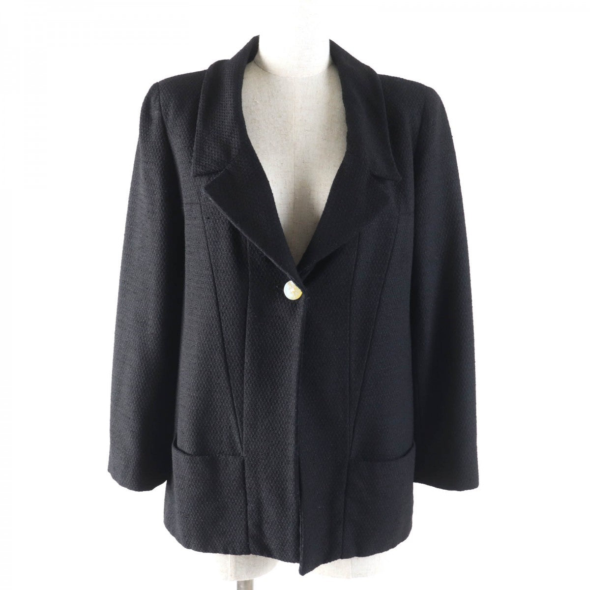 CHANEL Jacket 99P P12650 Main: 91% wool, Main: 9% polyamide (nylon), Lining: 100% silk black Women 36