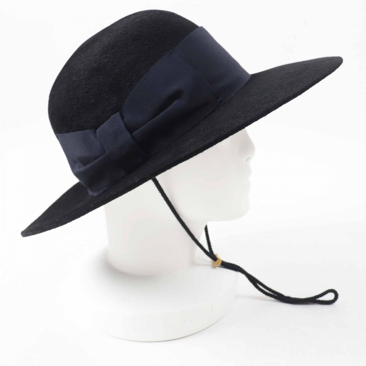 GUCCI hat Main: 100% wool, part: 60% rayon, part: 40% cotton, part: 100% acetate, part: 50% rayon black dark navy Women XL