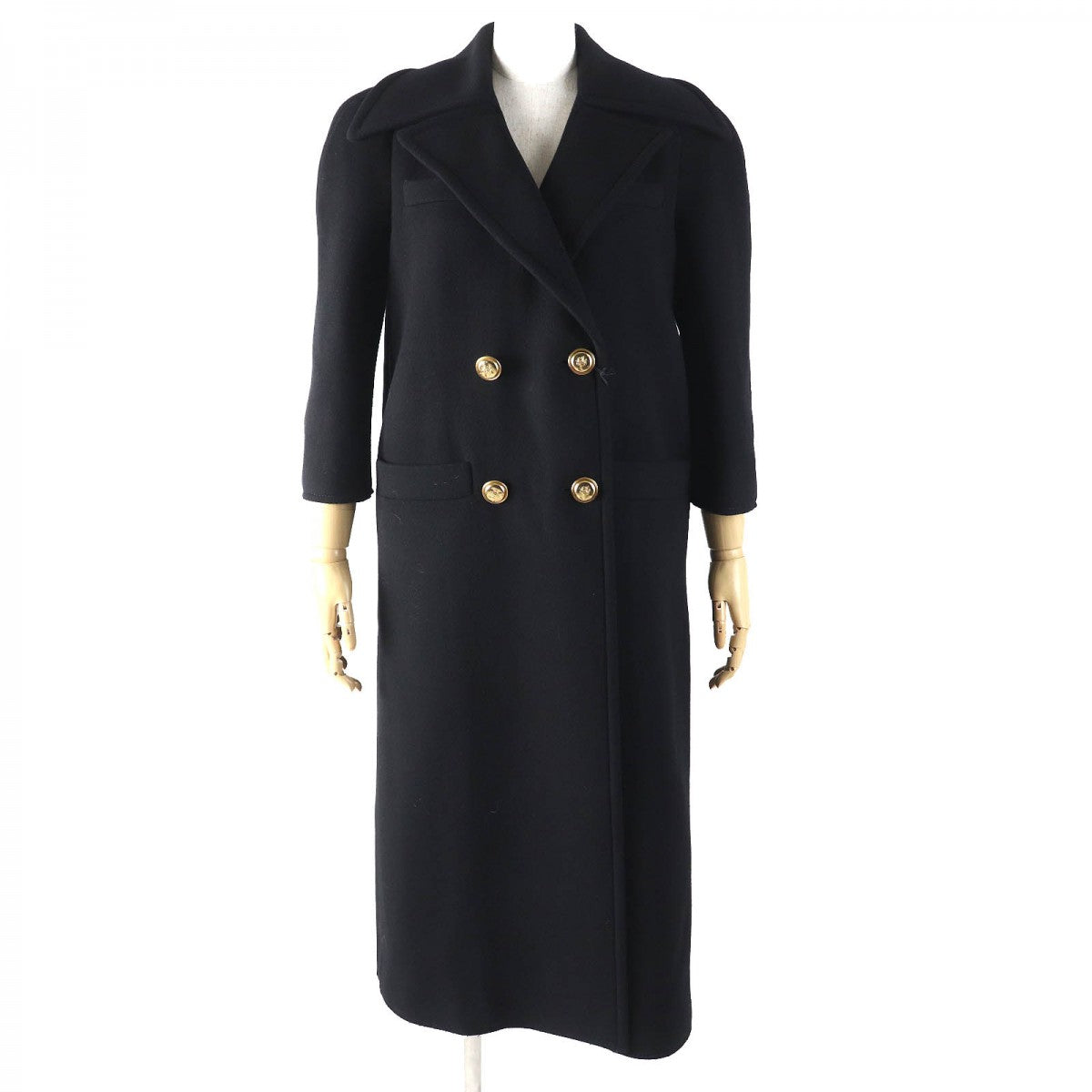 GUCCI coat 669523 Outer: 98% wool, Outer: 2% nylon, Lining: 100% rayon black Women 38