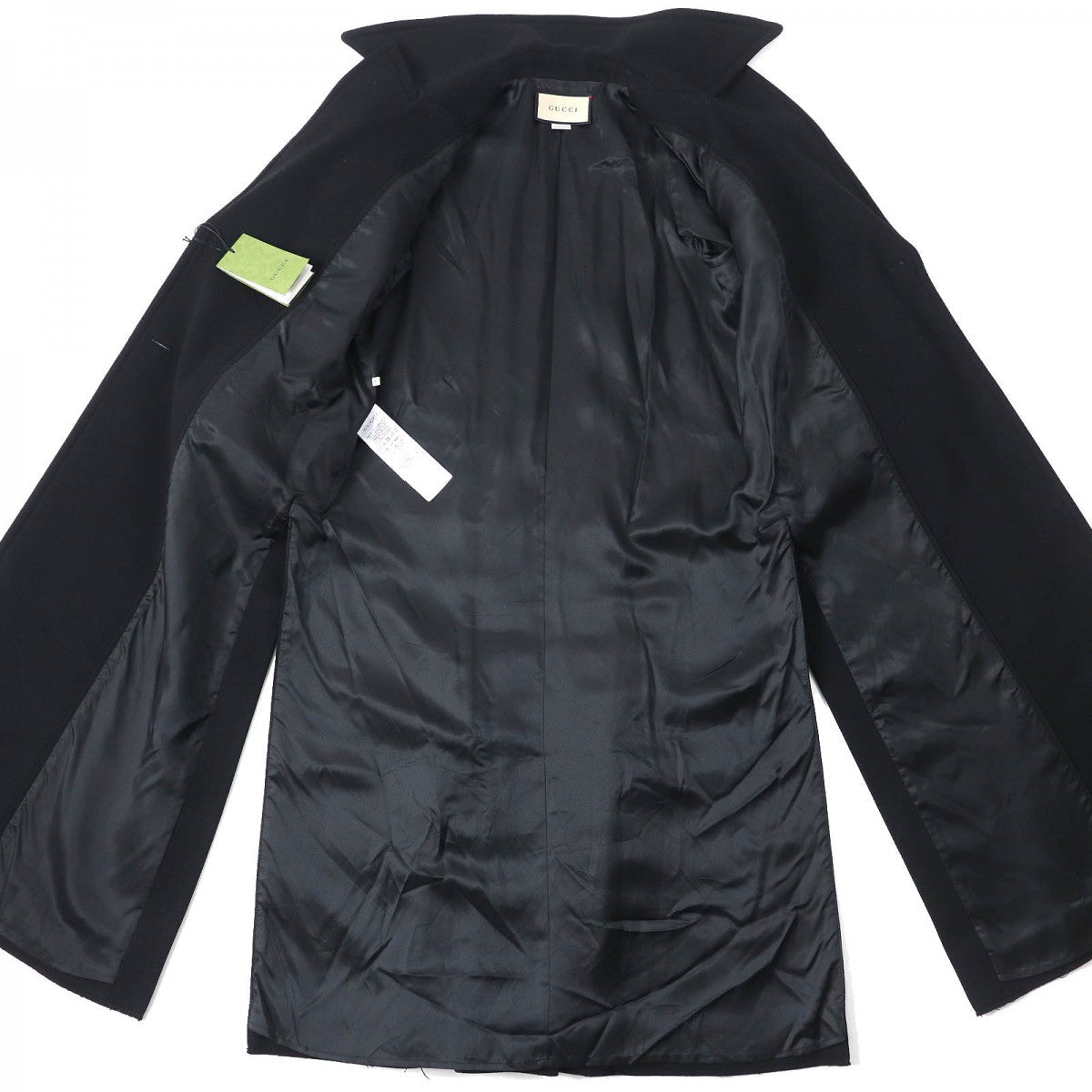 GUCCI coat 669523 Outer: 98% wool, Outer: 2% nylon, Lining: 100% rayon black Women 38