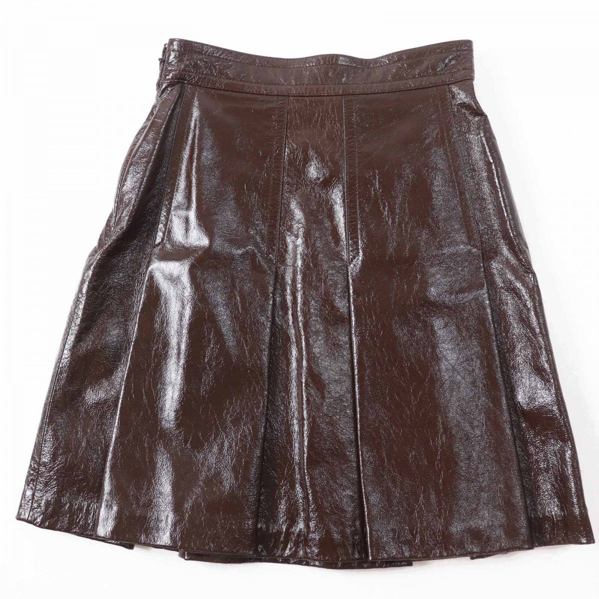 GUCCI skirt 410797 Main: Sheepskin, Lining: 100% Silk Brown Women 36