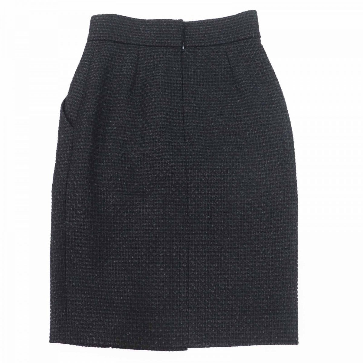 CHANEL skirt P36751 Outer: 50% wool, Outer: 24% nylon, Outer: 17% alpaca, Outer: 9% acrylic, Lining: 100% silk black Women 36