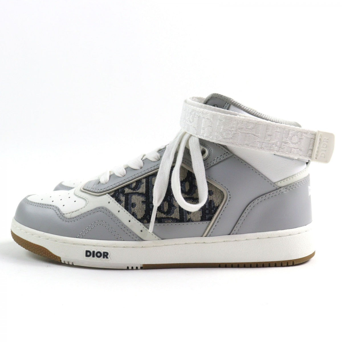 Dior HOMME sneakers 3SH132ZIR Main: Leather Gray white B27 LT CALF OBLIQUE JAC mens 39