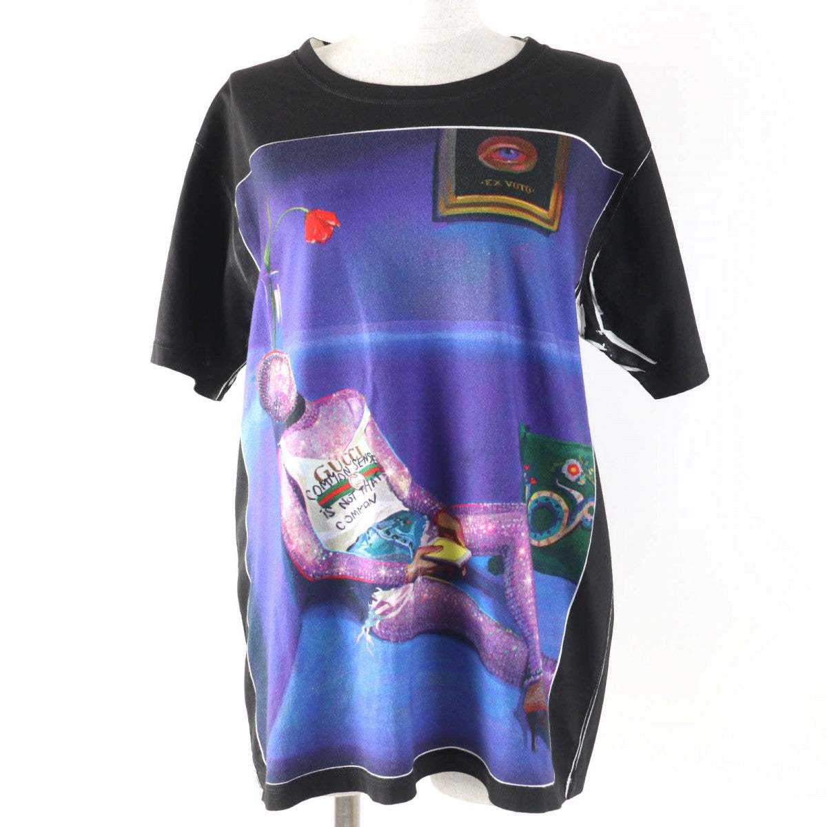 GUCCI Short sleeve T-shirt 492347 Main: 100% cotton black Women XS