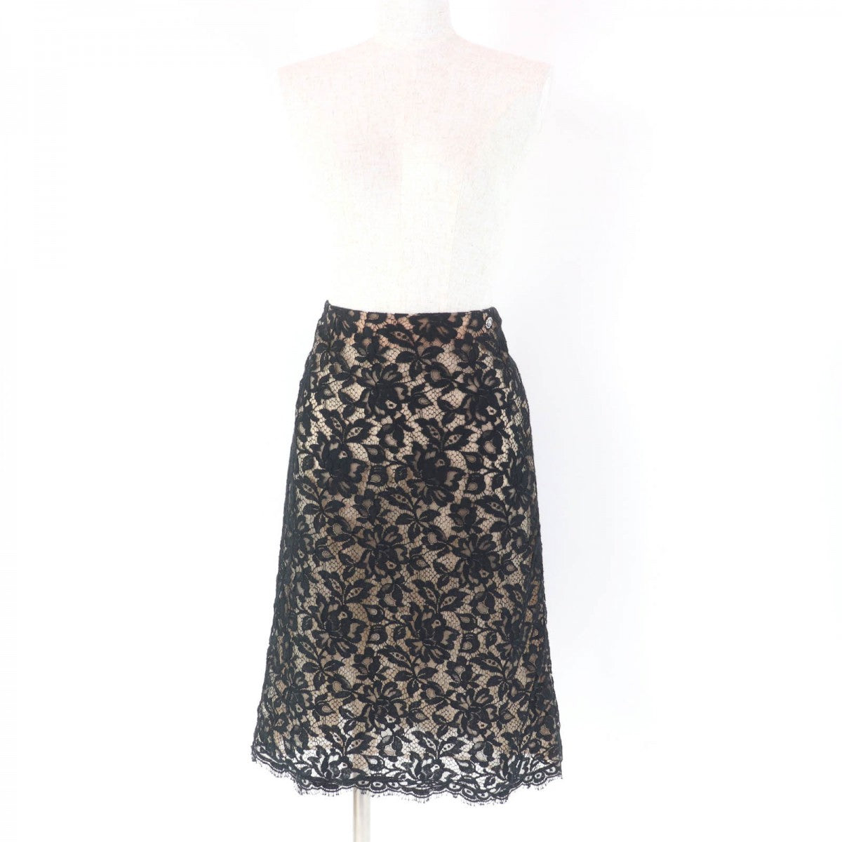 CHANEL skirt P64618V60643 Main: 75% cotton, Main: 25% polyamide, Lining: 100% silk black Women 38
