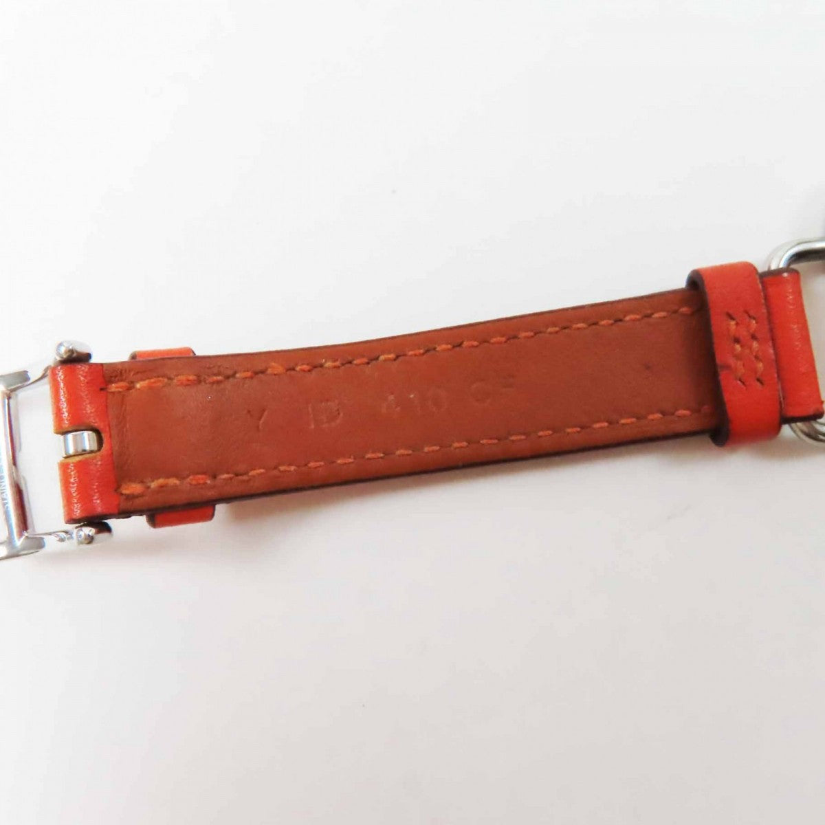 HERMES Other miscellaneous goods Main: Leather Orange Apple Watch Straps Double Tour Attour 1.6" Women(Unisex)