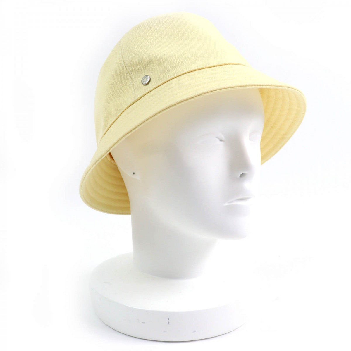 HERMES hat Main: 100% cotton, Lining: 100% cotton, Part: 100% polyester yellow Calvi Women 57