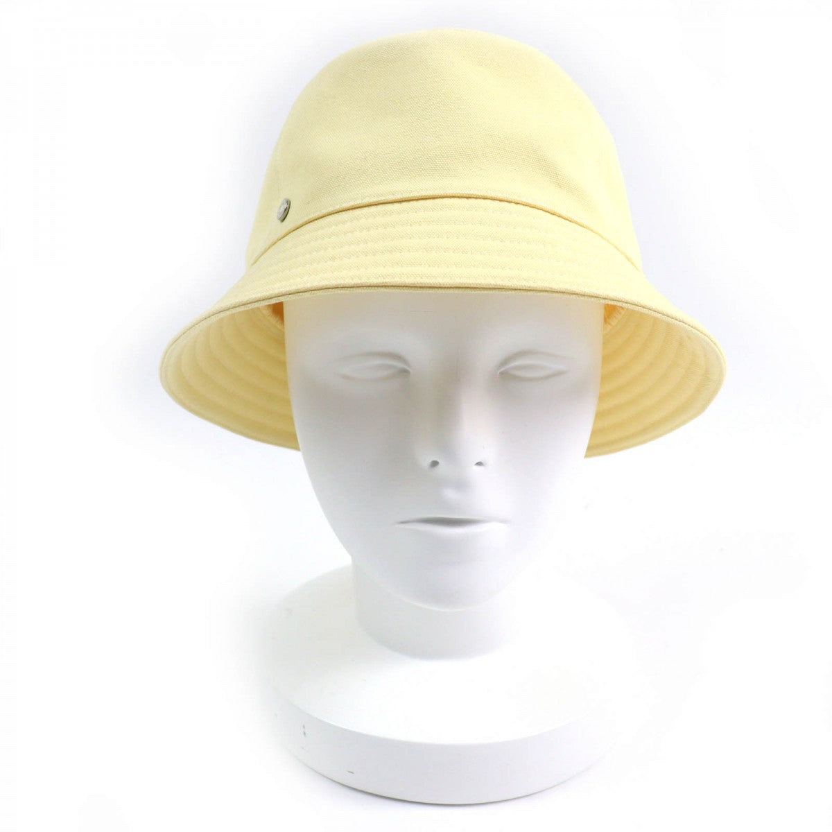 HERMES hat Main: 100% cotton, Lining: 100% cotton, Part: 100% polyester yellow Calvi Women 57