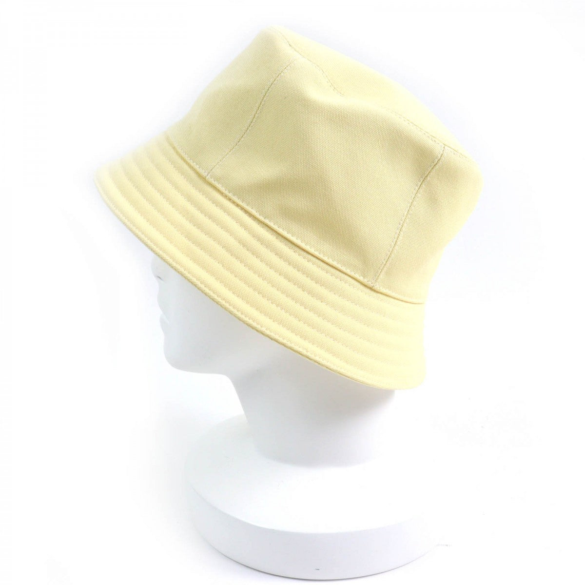 HERMES hat Main: 100% cotton, Lining: 100% cotton, Part: 100% polyester yellow Calvi Women 57