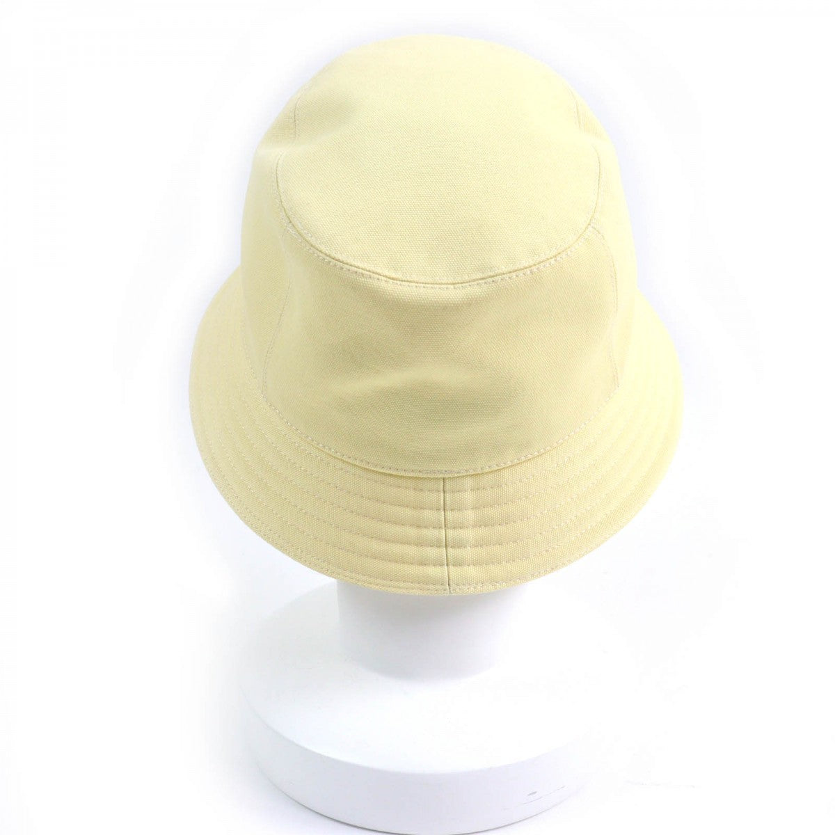 HERMES hat Main: 100% cotton, Lining: 100% cotton, Part: 100% polyester yellow Calvi Women 57