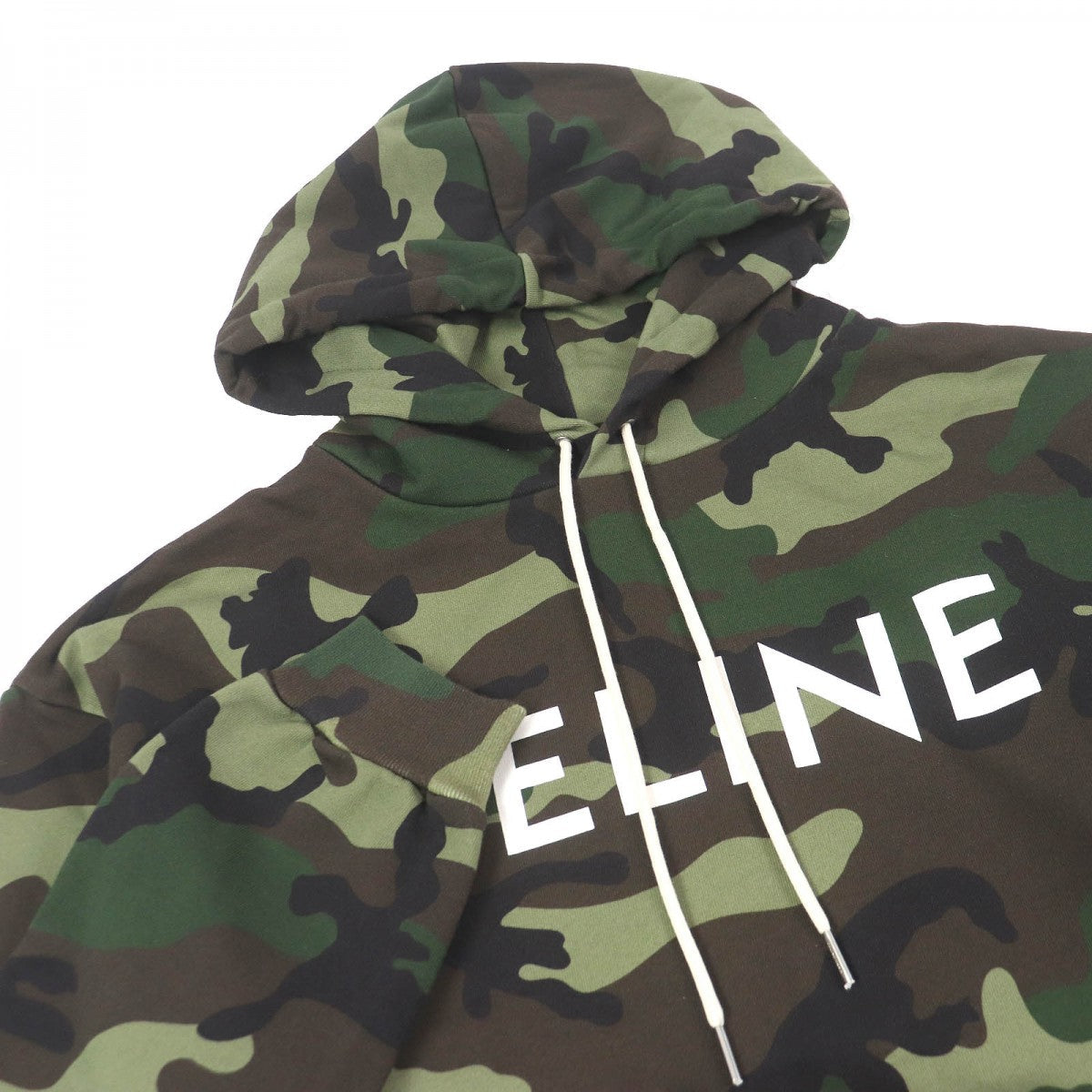 CELINE Hoodie 2Y321885M Main: 100% cotton Khaki type mens M