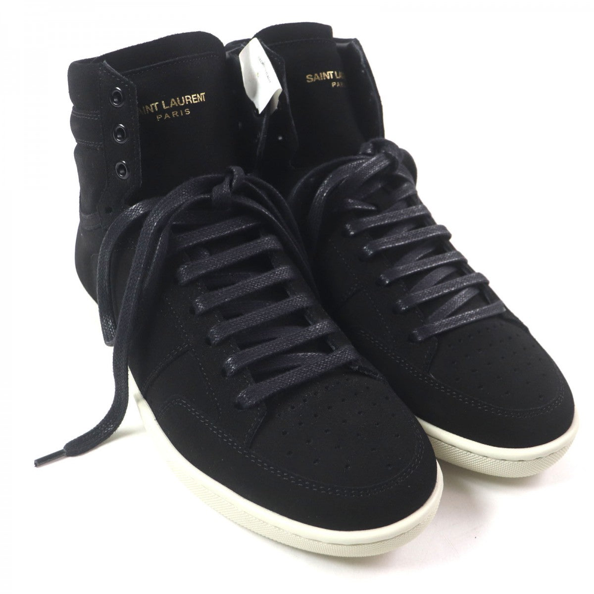 SAINT LAURENT PARIS High cut sneakers 418026 Main: Suede leather black SL/10H mens 40