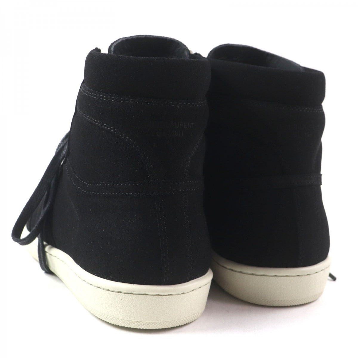 SAINT LAURENT PARIS High cut sneakers 418026 Main: Suede leather black SL/10H mens 40