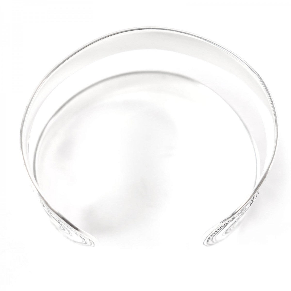 HERMES Bangle SV925 Silver Toareg mens