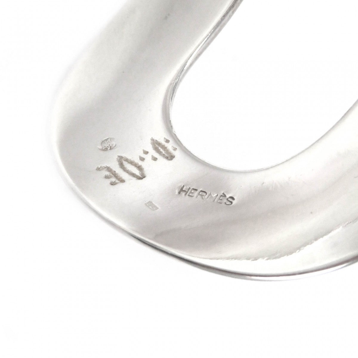 HERMES Bangle SV925 Silver Toareg mens