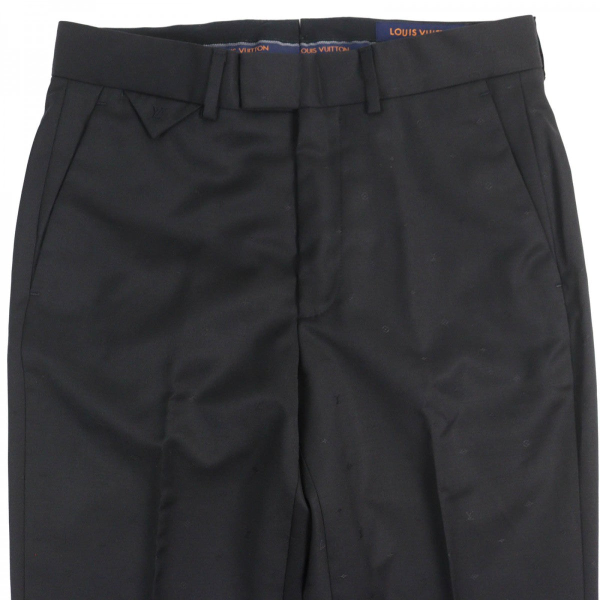 LOUIS VUITTON Pants Outer: 100% wool, Lining: 24% cupra, Lining: 24% acetate, Lining: 21% rayon, Lining: 17% cotton black mens 44