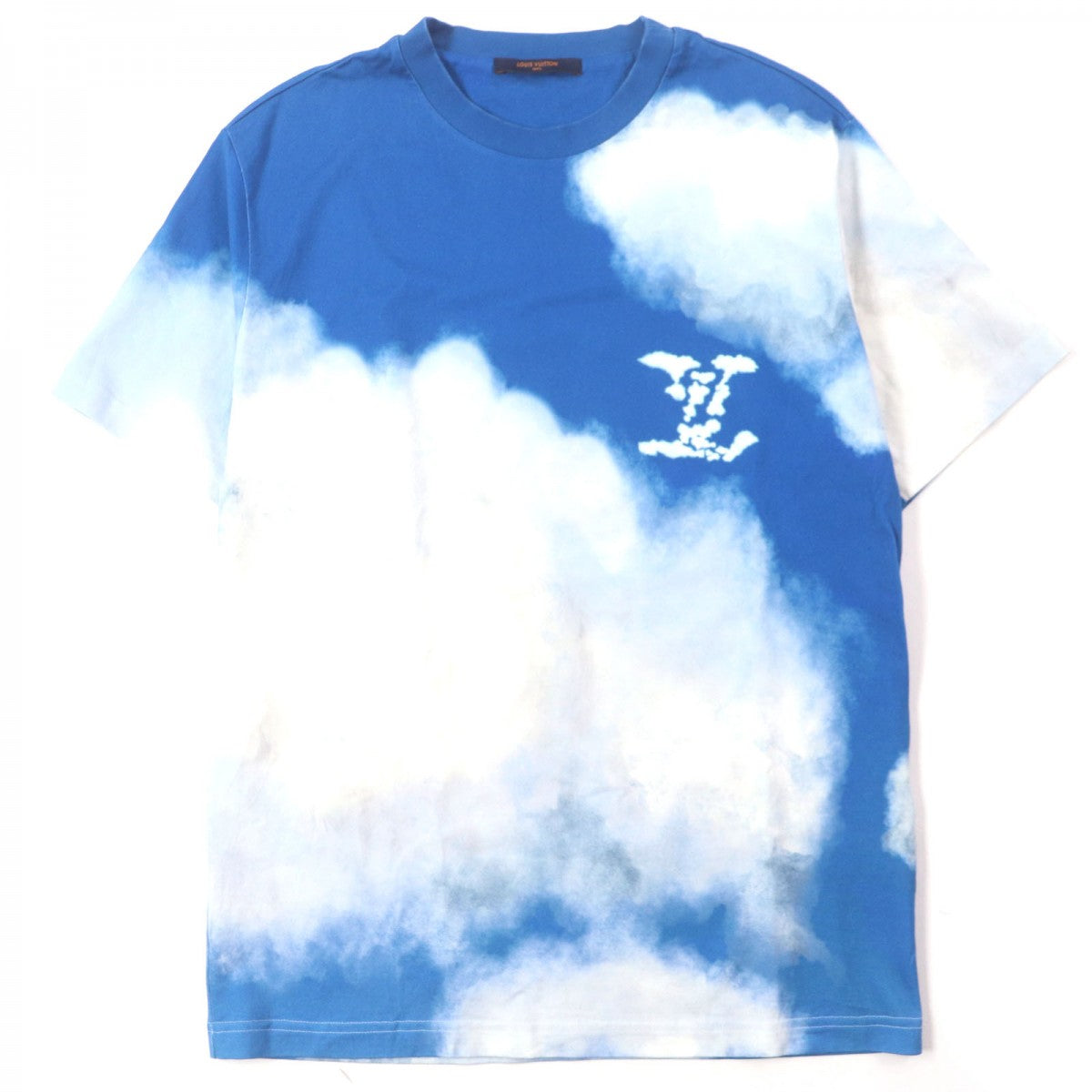 LOUIS VUITTON Short sleeve T-shirt Main: 100% cotton blue mens M