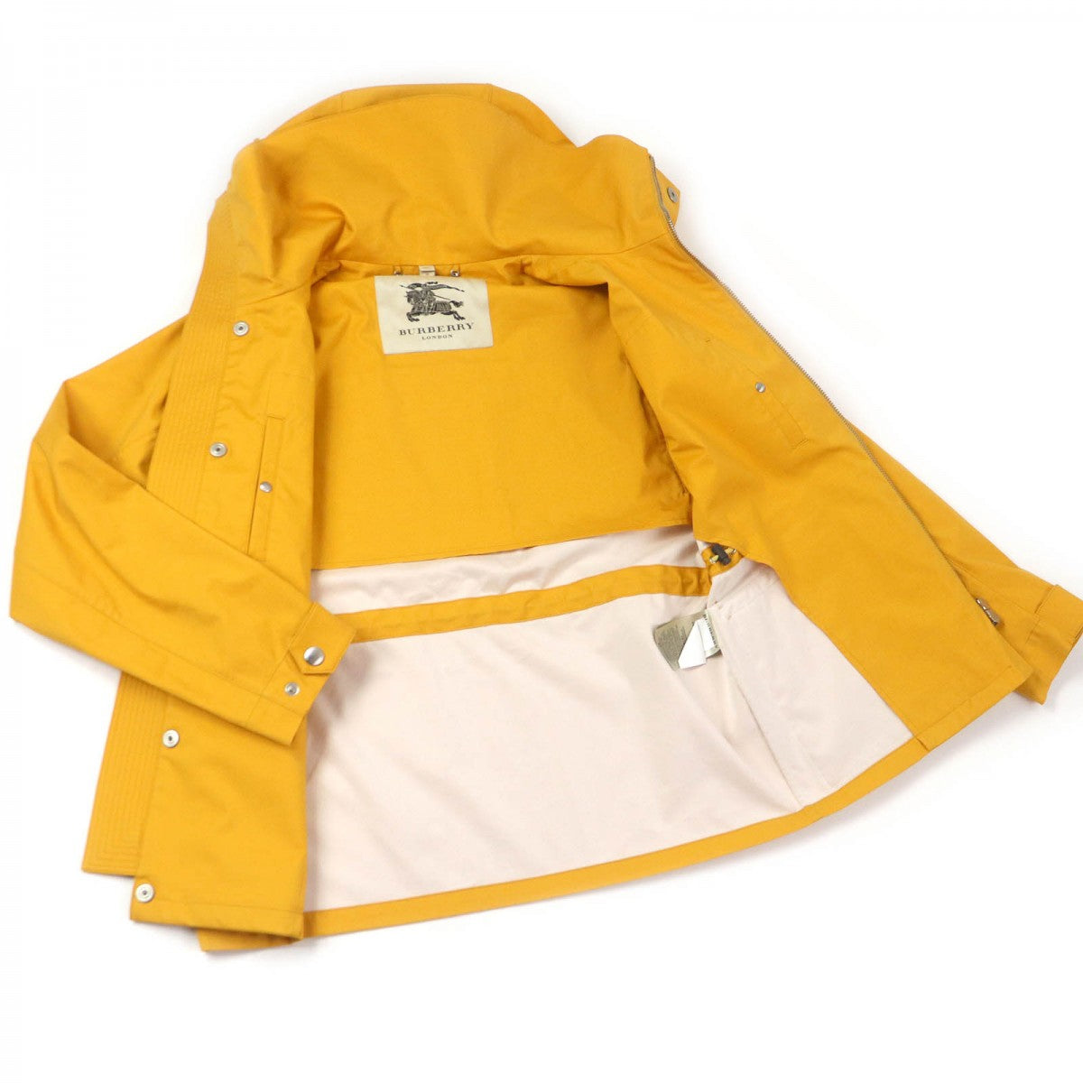BURBERRY LONDON Mountain Hoodie Main: 50% cotton, Main: 40% wool, Main: 10% silk, Lining: 100% polyester yellow mens 46
