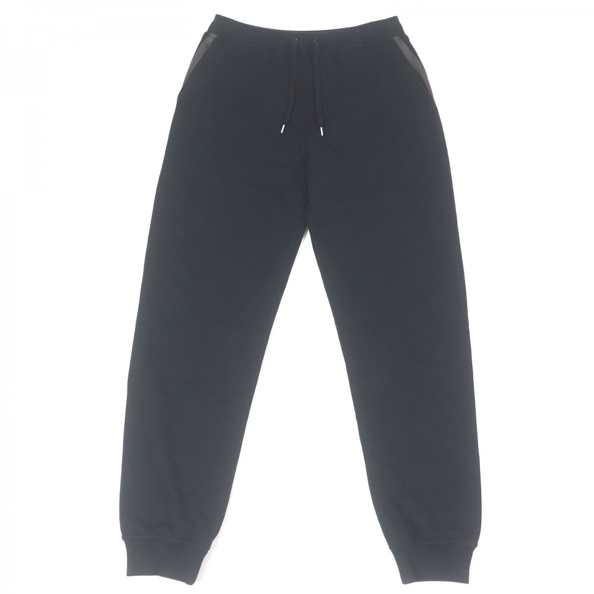 HERMES Pants Main: 87% cotton, Main: 13% cashmere, Part: 68% cotton, Part: 29% cashmere, Part: 3% polyurethane black mens S