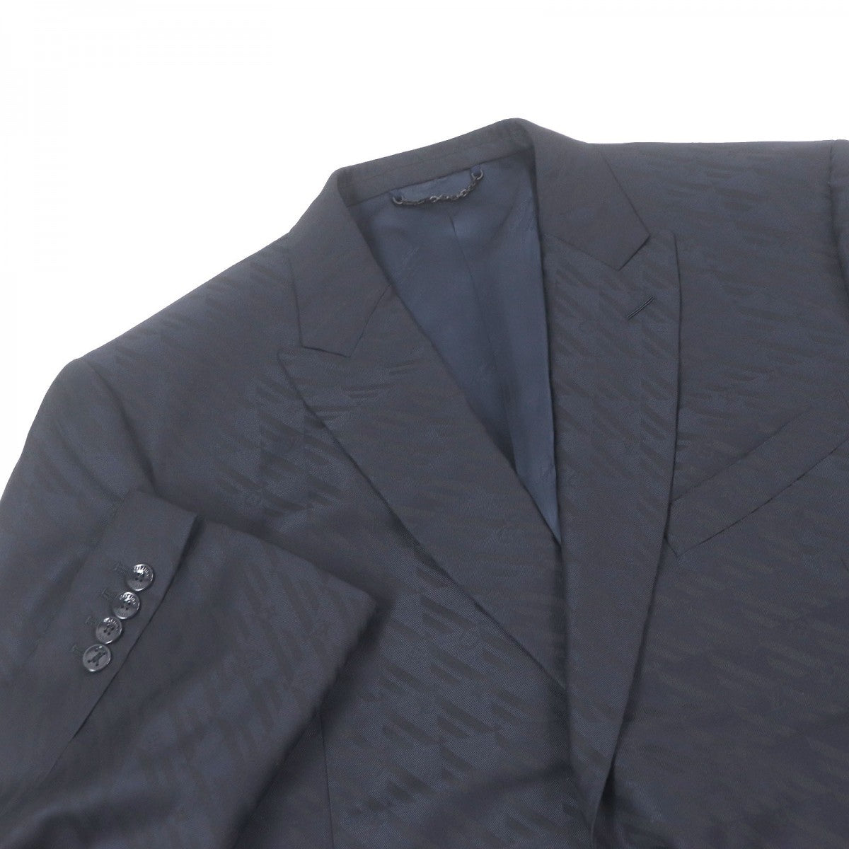 LOUIS VUITTON setup Outer: 100% wool, Lining: 35% acetate, Lining: 31% rayon, Lining: 21% cupra, Lining: 13% cotton Navy mens