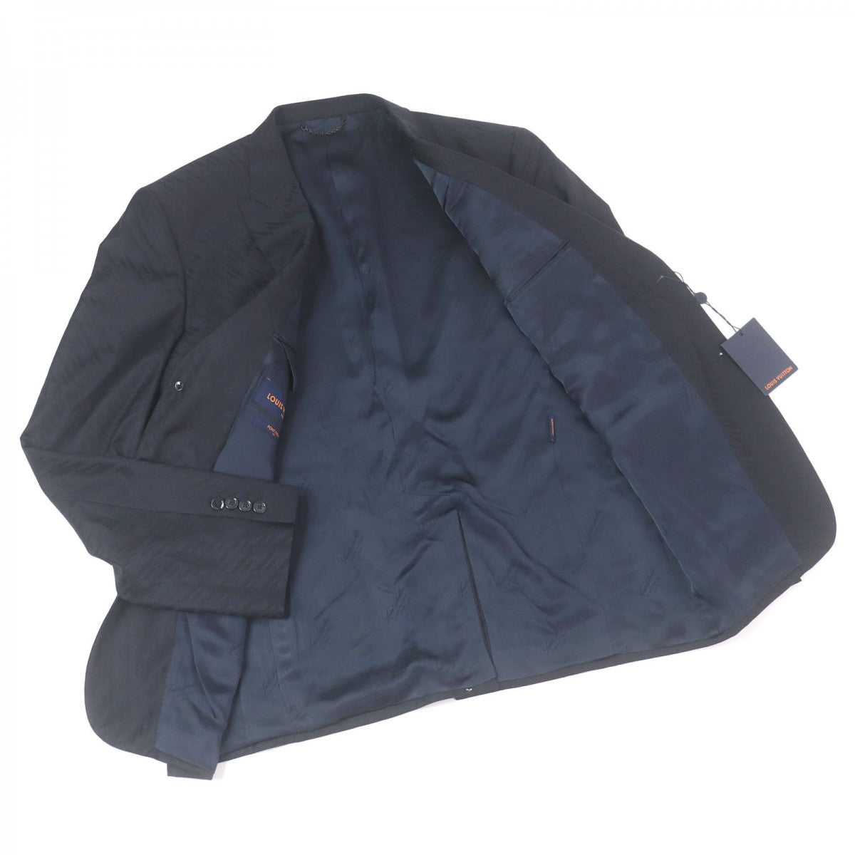 LOUIS VUITTON setup Outer: 100% wool, Lining: 35% acetate, Lining: 31% rayon, Lining: 21% cupra, Lining: 13% cotton Navy mens