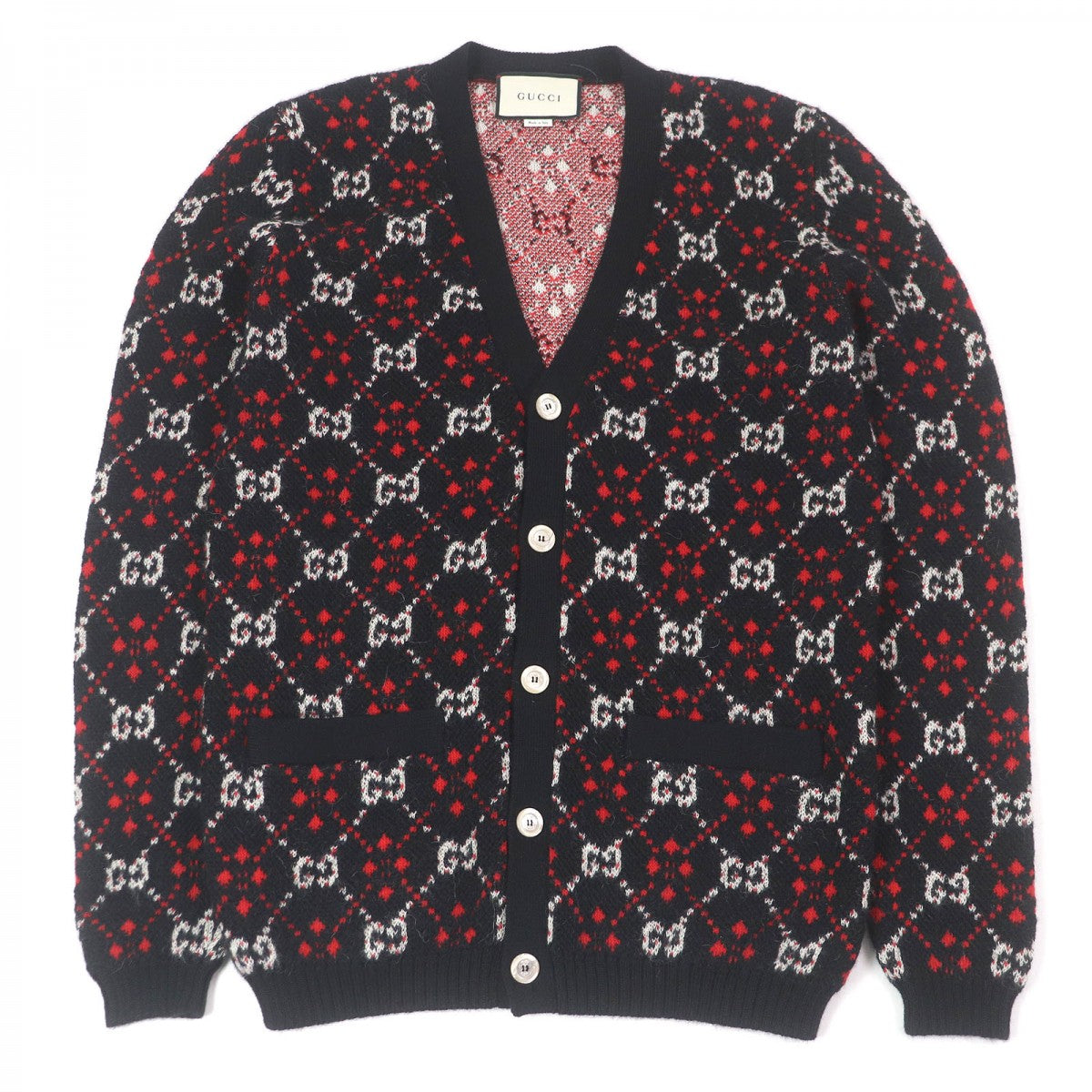 GUCCI cardigan 543497 Main: 60% alpaca, Main: 40% wool black mens S