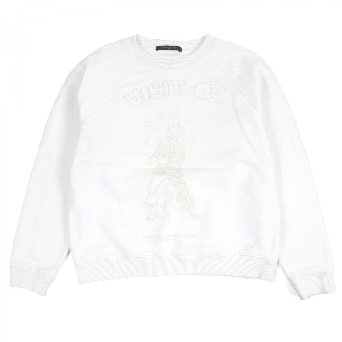 LOUIS VUITTON sweat cotton white XS