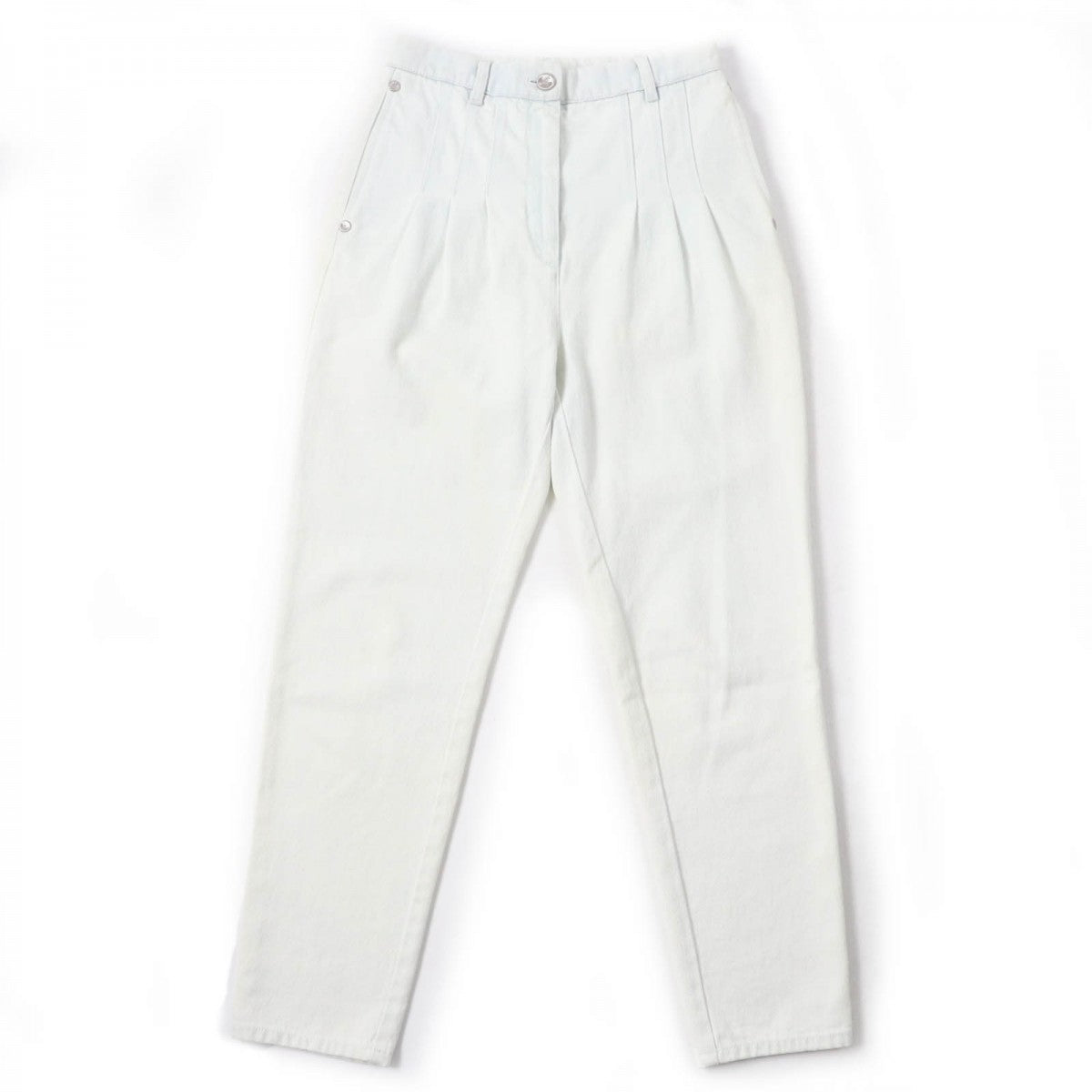 CHANEL Denim pants P64118V60184 Main: 100% cotton, some parts: 65% polyester, some parts: 35% cotton Indigo Women 38