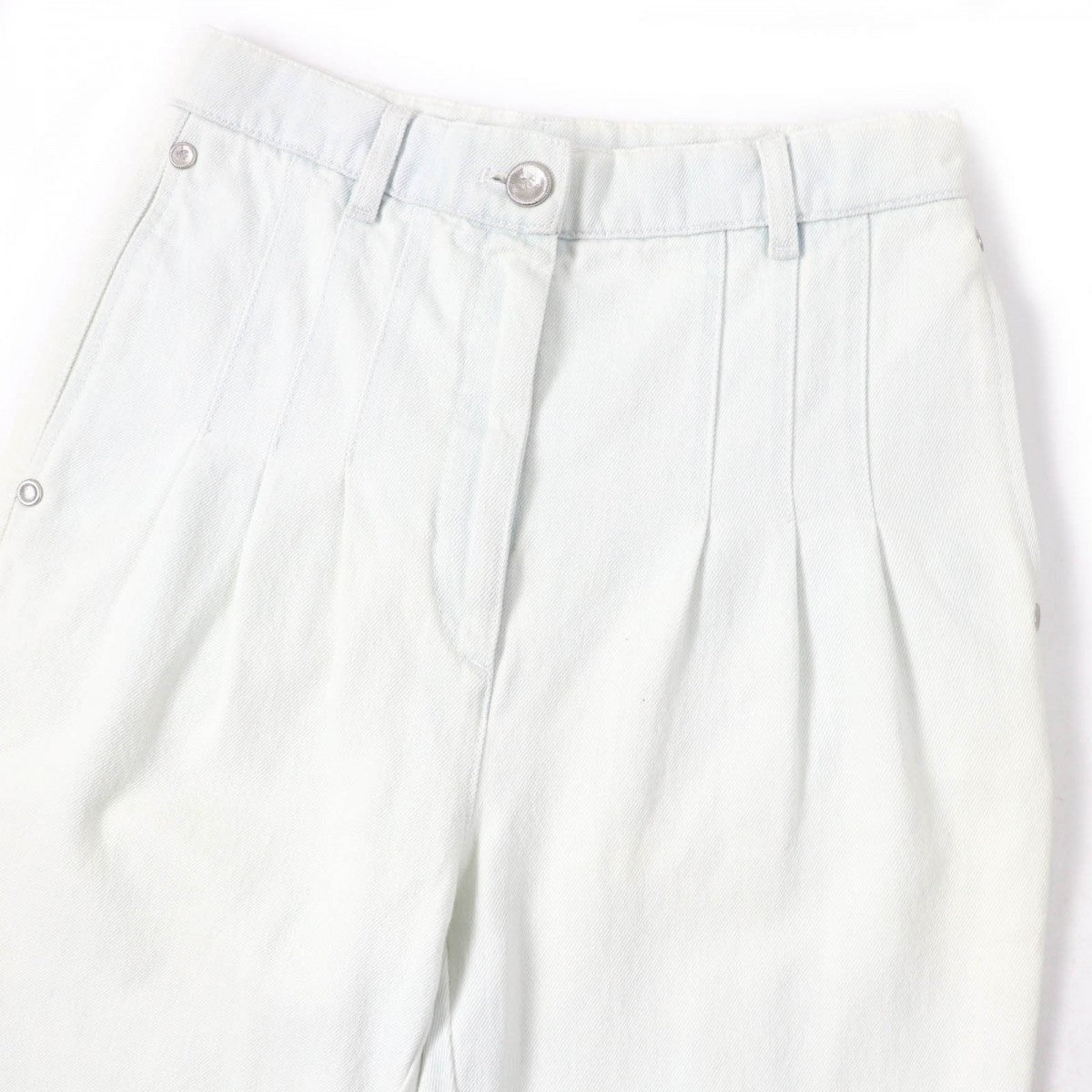 CHANEL Denim pants P64118V60184 Main: 100% cotton, some parts: 65% polyester, some parts: 35% cotton Indigo Women 38