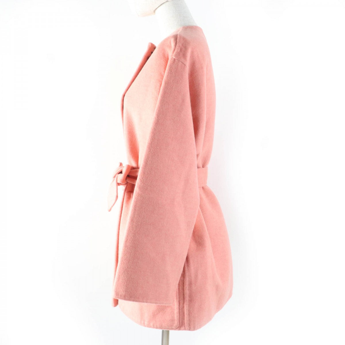 HERMES coat 2H0122DB Main: 100% cashmere Coral orange Women 36