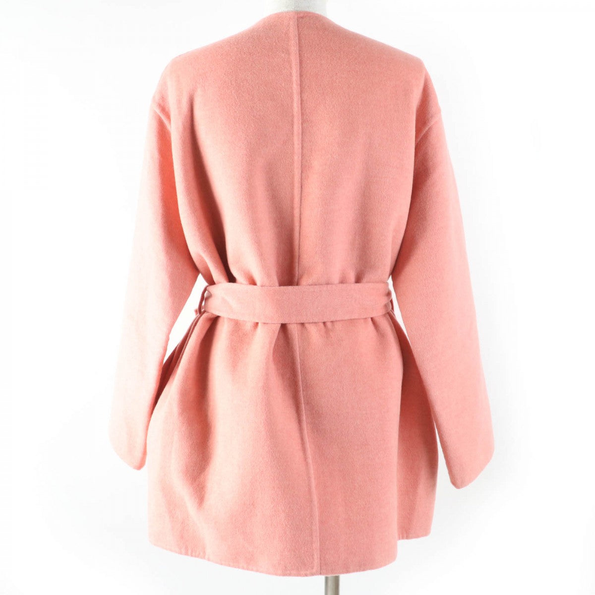 HERMES coat 2H0122DB Main: 100% cashmere Coral orange Women 36