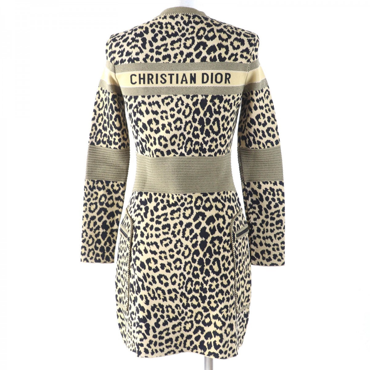 Christian Dior one piece 144R03AM530 Main: 83% rayon, Main: 17% polyester Brown Women 40