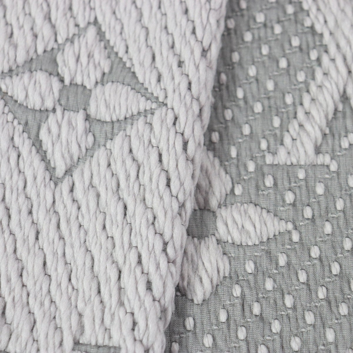 LOUIS VUITTON Scarf M74742 94% wool, 6% silk Light purple Esharp Logomania mens(Unisex)