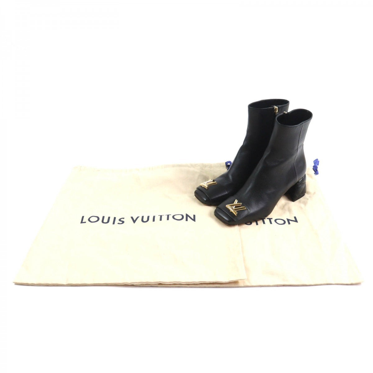LOUIS VUITTON Ankle boots Main: Leather black Shake Line Women 37.5