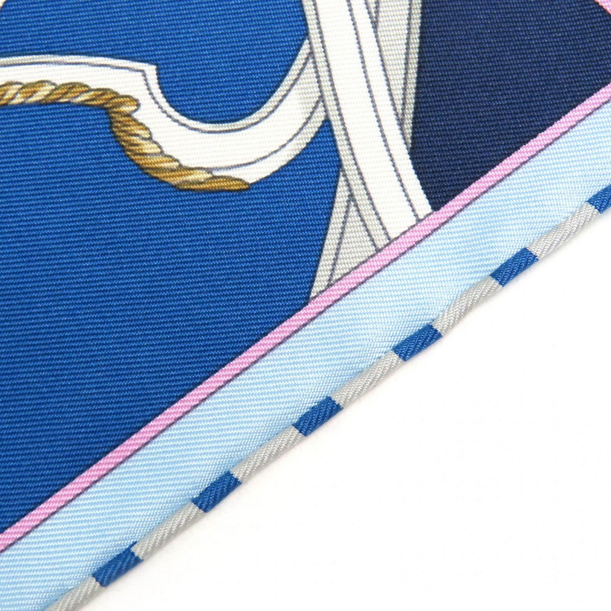 HERMES scarf Main: 100% silk, - Blue Navy type SPRINGS Women