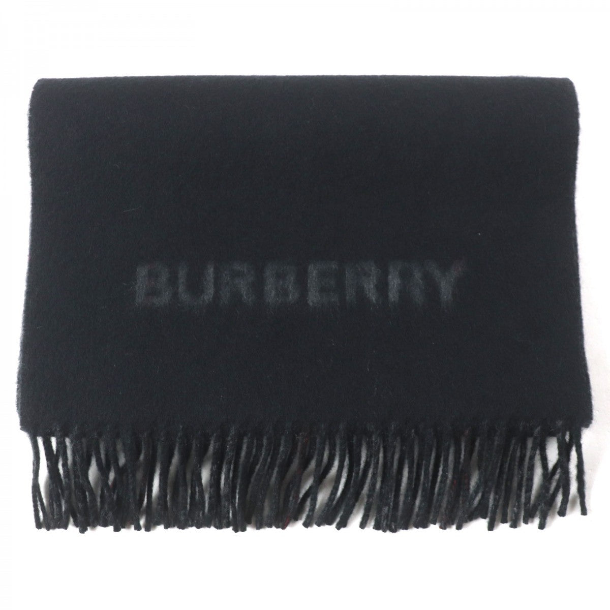 BURBERRY Scarf 80638691 Main: 100% cashmere Black charcoal Reversible checked cashmere scarf mens